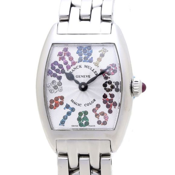 FRANCK MULLER Tono Curvex Magic Color 2252MAGCOLAC Stainless Steel Ladies Wat... - Picture 1 of 10